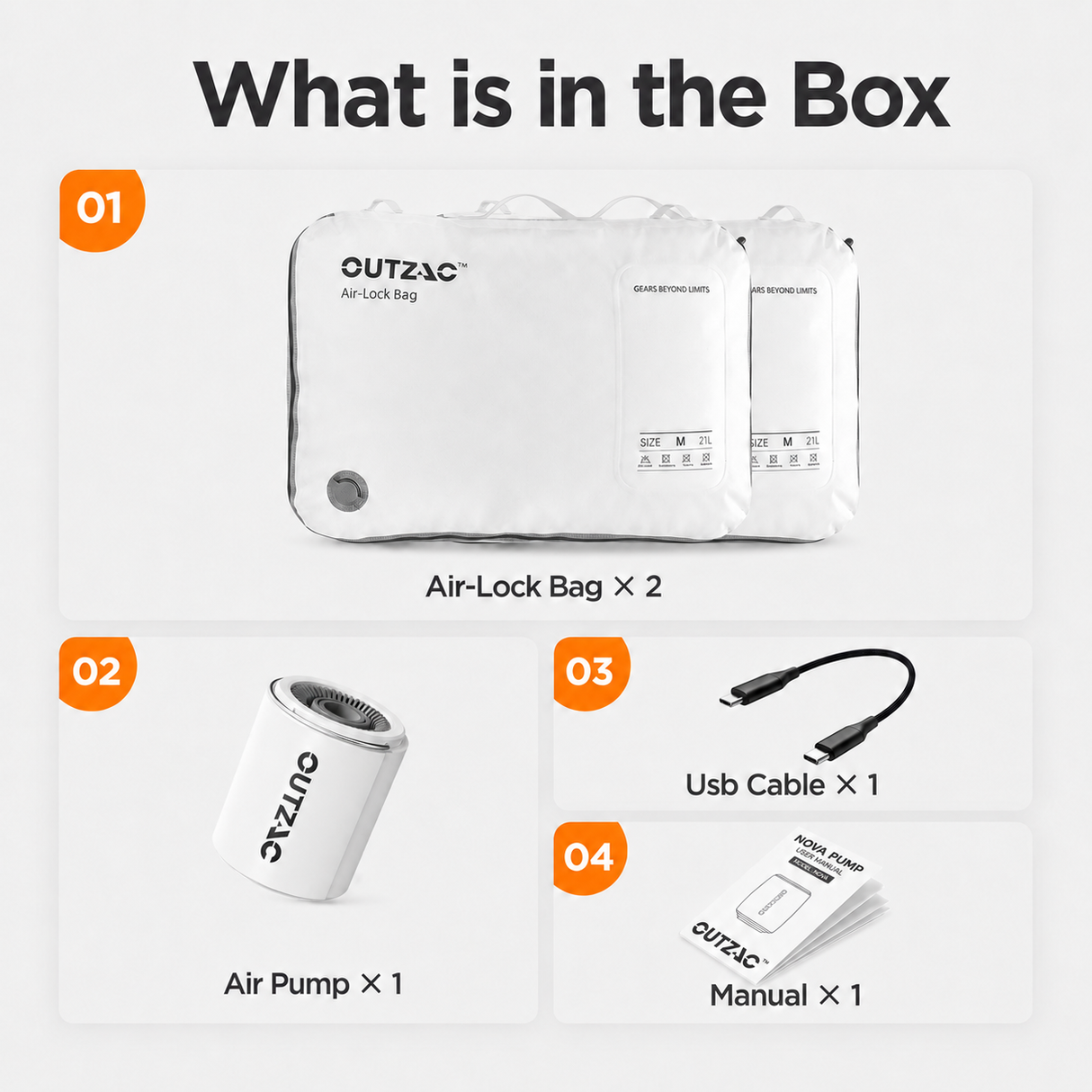 OUTZAC X AIR LOCK BAG